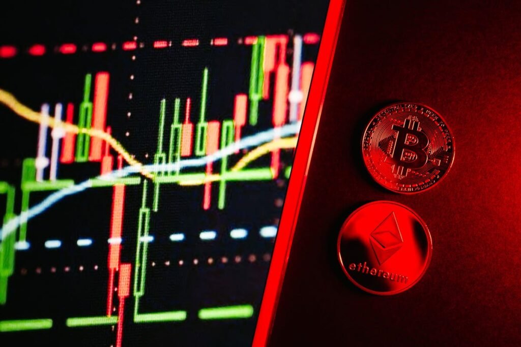 How to Pick the Best Cryptocurrency Broker Program in 2025 Cryptocurrency with candle lines
