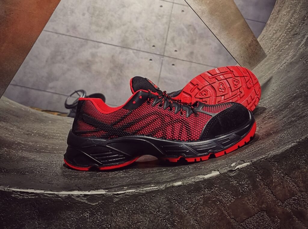 The best safety shoes for hot weather in the UAE: how to stay cool and protected Red Shoes Pair