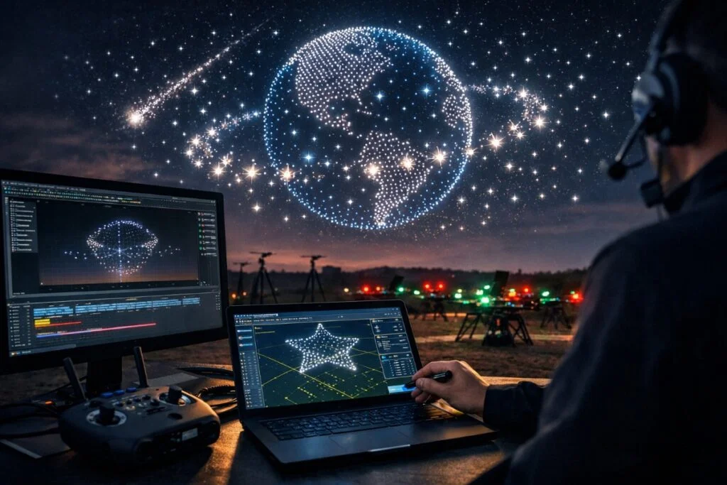 Technology Behind Aerial Light Shows