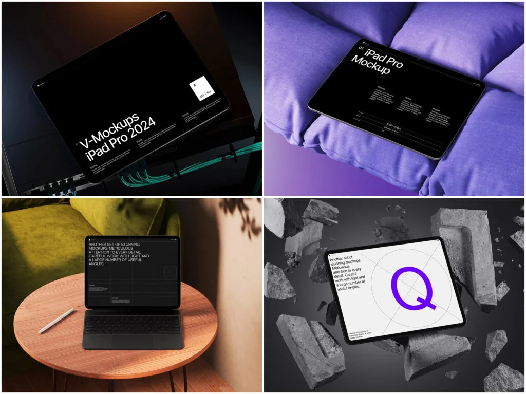 iPad mockups