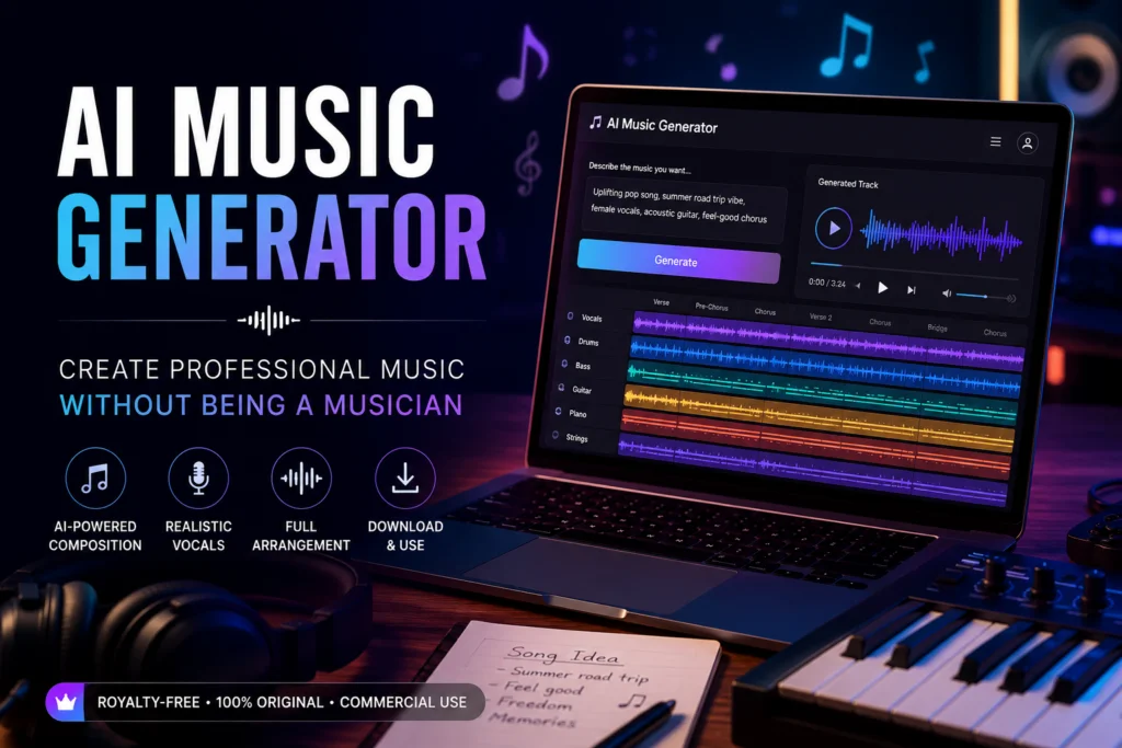 You Don’t Need to Be a Musician to Make Great Music Anymore AI Music Generator
